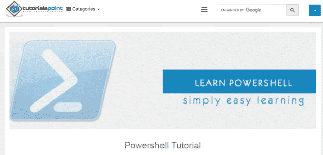 Tutorialspoint Learn Powershell Lessons Online