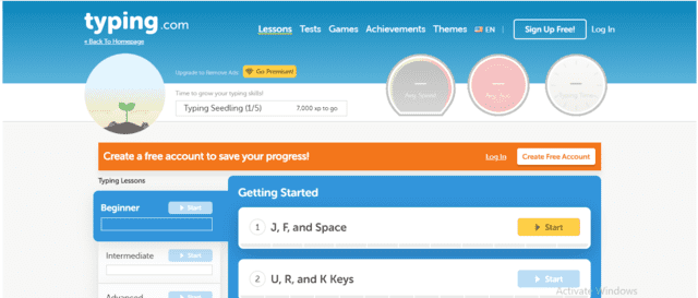 Typing Learn Typing Lessons Online