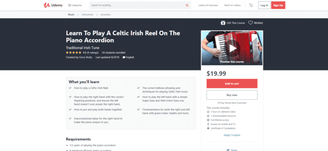 udemy learn accordion lessons online