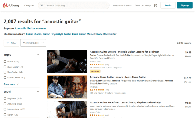 Udemy Learn Acoustic Guitar Lessons Online