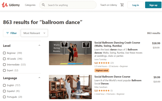 Udemy Learn Ballroom Dance Lessons Online