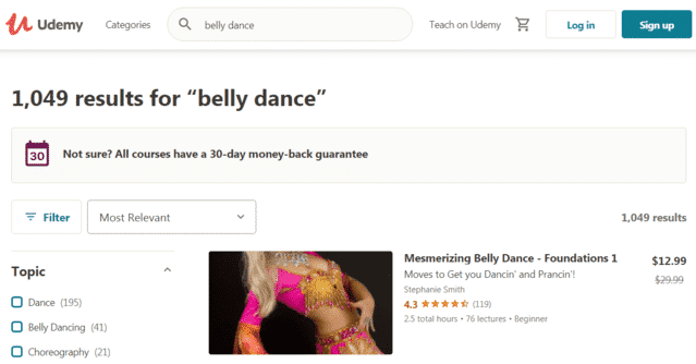 Udemy Learn Belly Dance Lessons Online