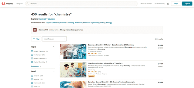 Udemy Learn Chemistry Lessons Online