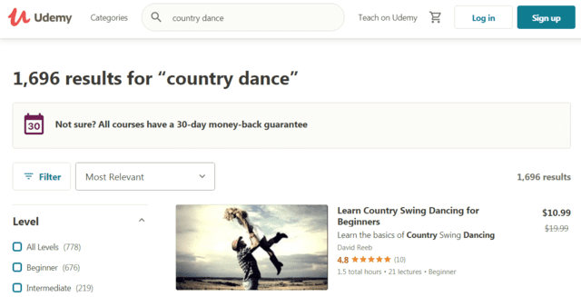 Udemy Learn Country Dance Lessons Online