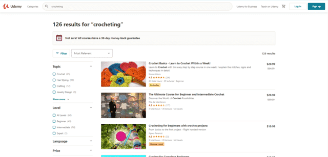 Udemy Learn Crocheting Lessons Online