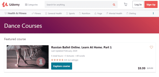 Udemy Learn Dance Lessons Online