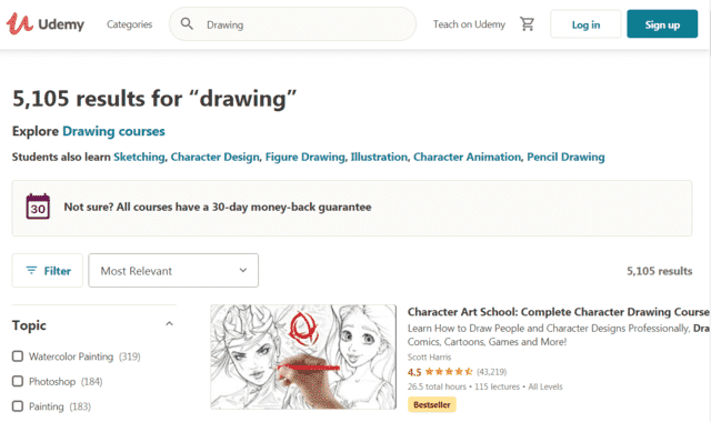 Udemy Learn Drawing Lessons Online