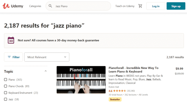 Udemy Learn Jazz Piano Lessons Online