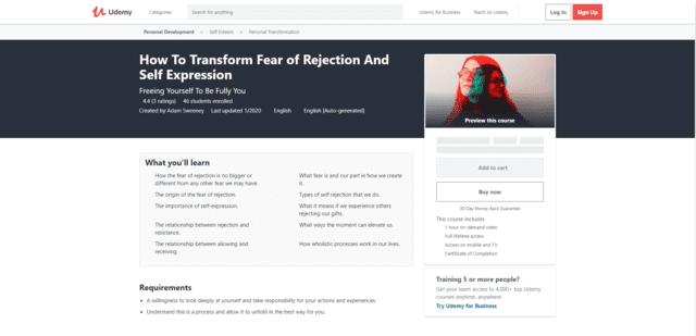 Udemy Learn Self Expression Lessons Online