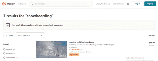 Udemy Learn Snowboarding Lessons Online