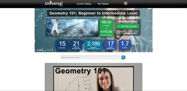 Universalclass Learn Geometry Lessons Online