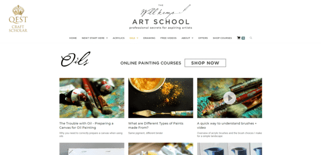Wilkempartschool Learn Oil Painting Lessons Online
