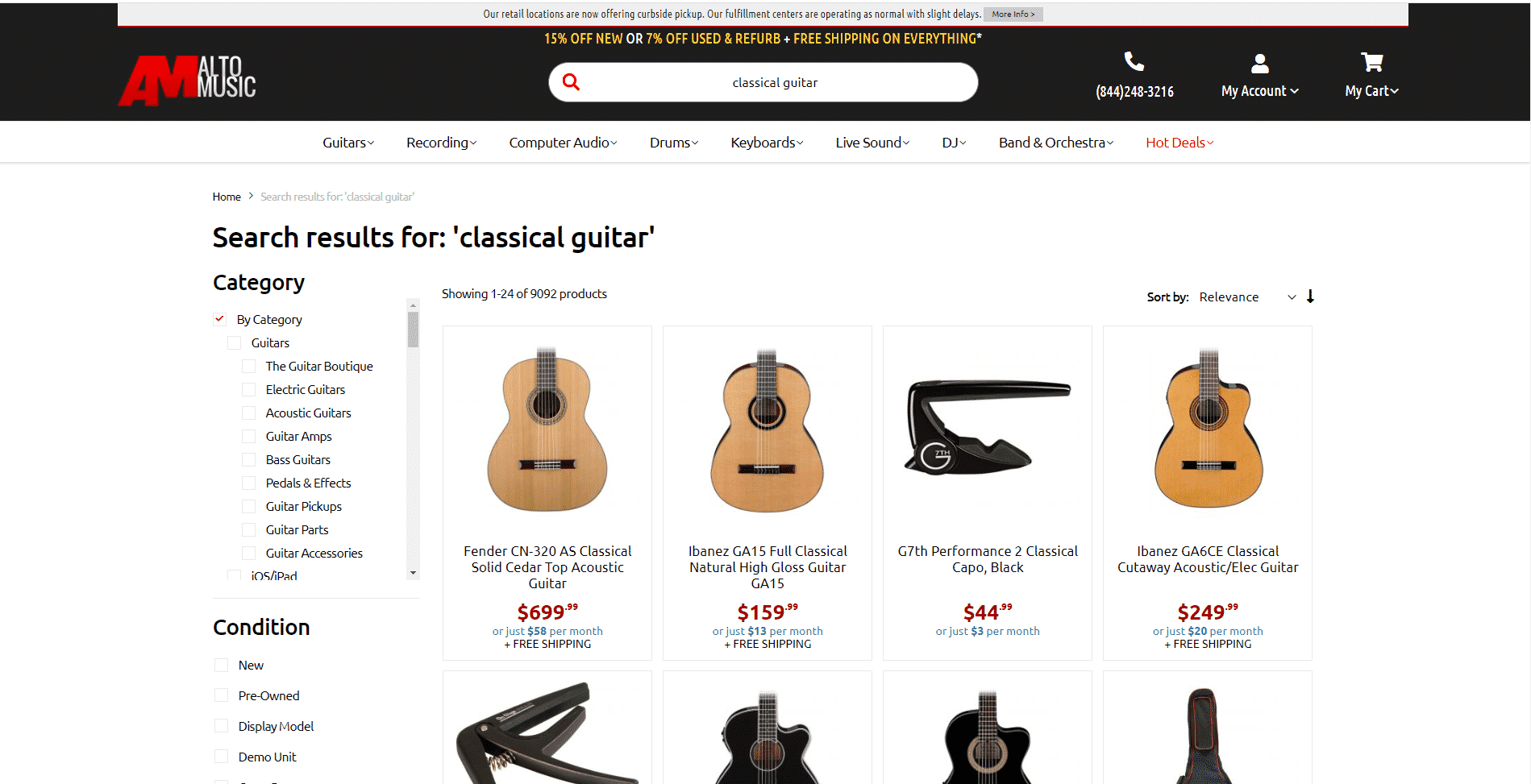 Alto music buy classical guitars online