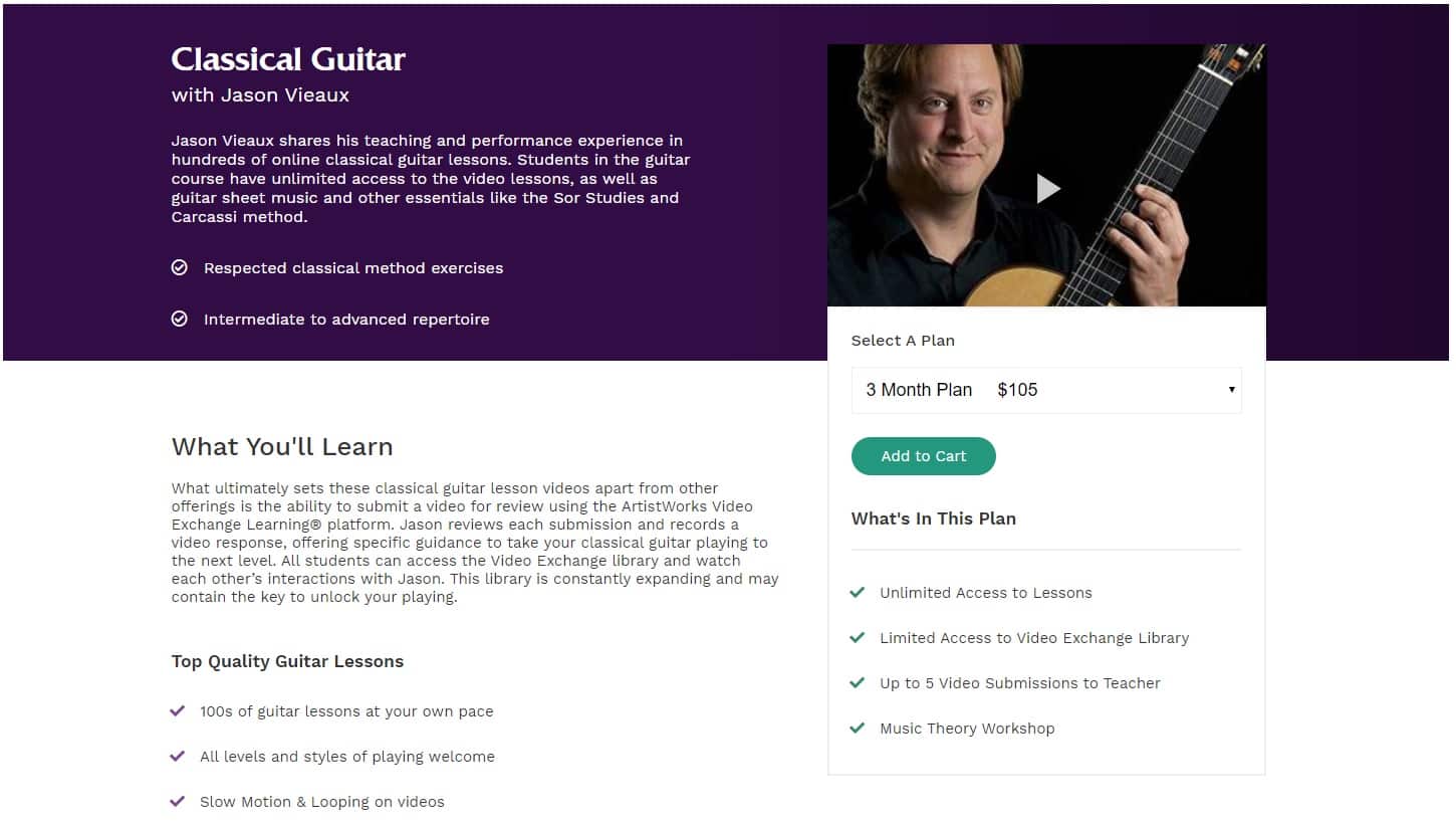 Artistworks Guitar Lessons for Intermediate Online