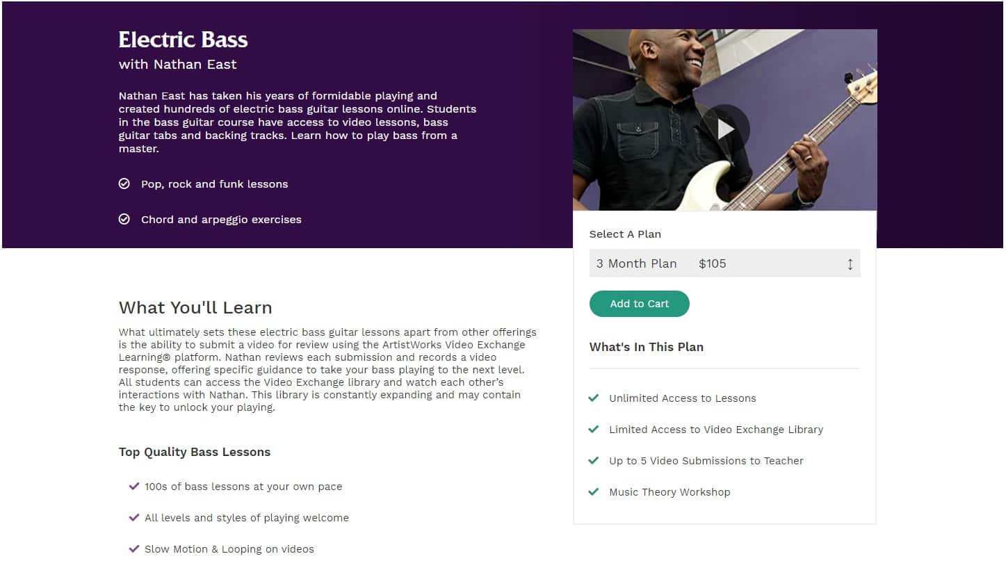 ArtistWorks Bass Guitar Lessons for Intermediate Online