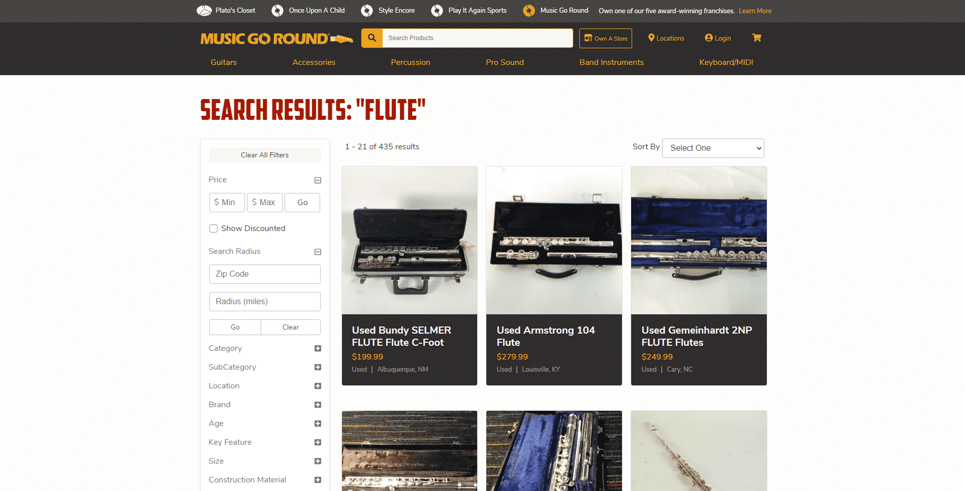 Music Go Round buy flute online