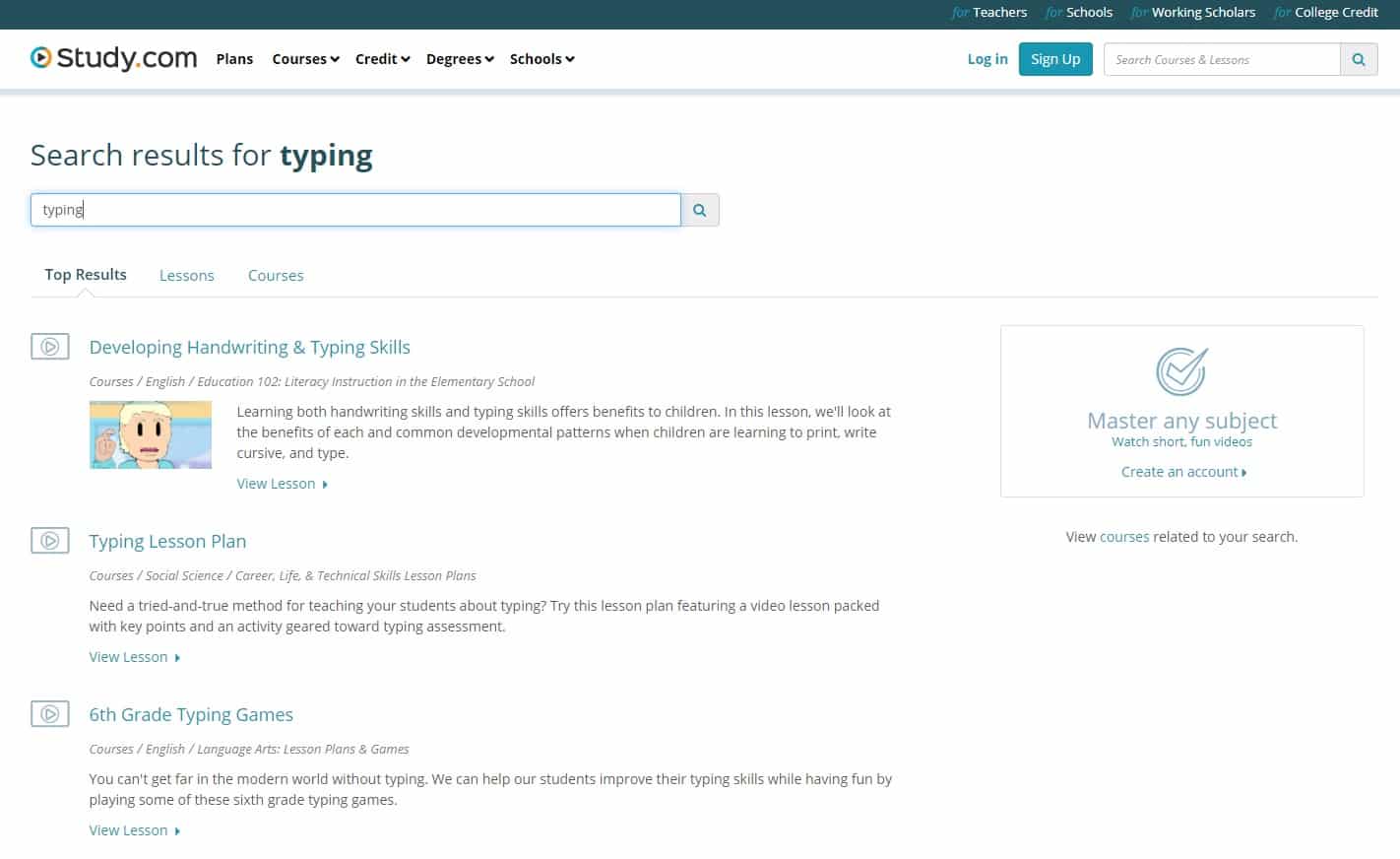 Study Learn Typing Lessons Online
