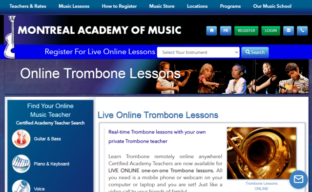 Academiedemontreal Learn Trombone Lessons Online