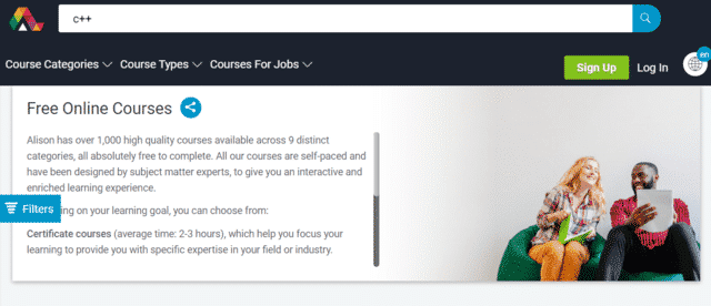 Alison Learn C++ Lessons Online