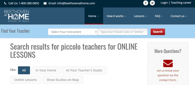 beethovenathome learn piccolo lessons online
