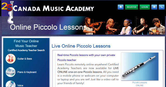 canadamusicacademy learn piccolo lessons online