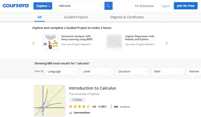 coursera learn calculus lessons online