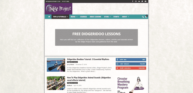 didgeproject learn didgeridoo lessons online