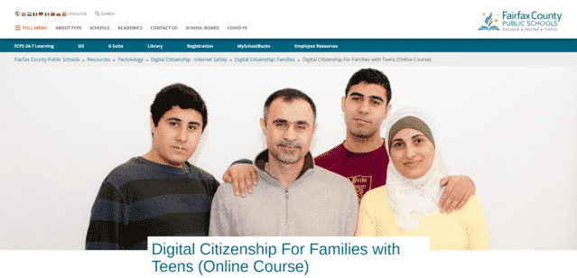 fcps learn digital citizenship lessons online