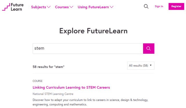 futurelearn learn stem lessons online