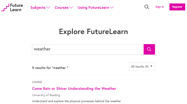 futurelearn learn weather lessons online