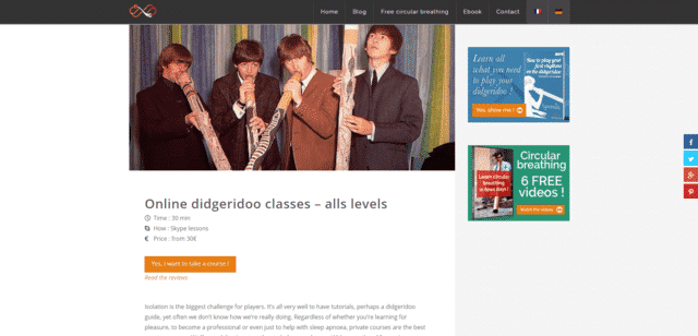 gauthieraube learn didgeridoo lessons online