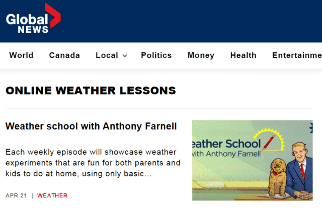 globalnews learn weather lessons online