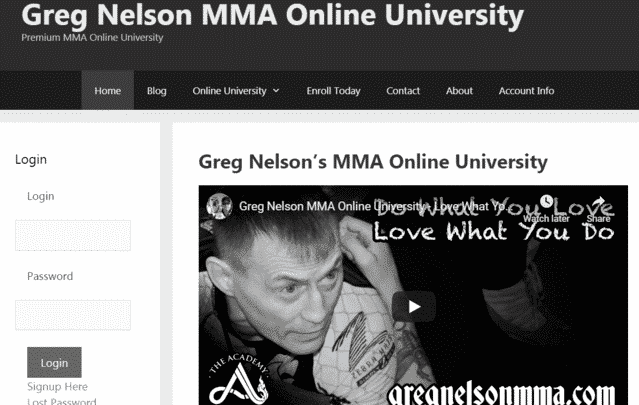 gregnelsonmma learn mma lessons online