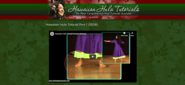 hawaiianhulatutorial learn hula lessons online