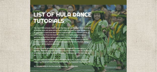 hawaiianshirtsonline learn hula lessons online