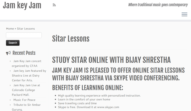 Jamkeyjam Learn Sitar Lessons Online