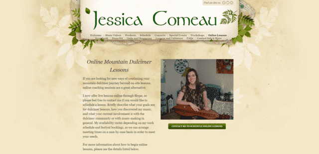 jessicacomeau learn dulcimer lessons online