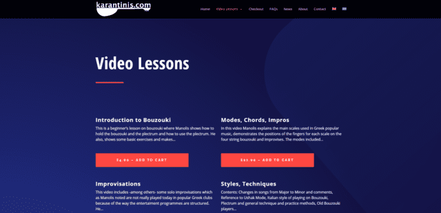 karantinis learn bouzouki lessons online