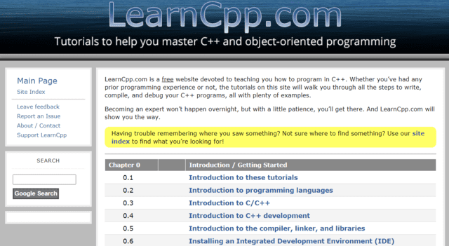 Learncpp Learn C++ Lessons Online