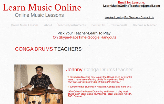 Learnmusiconline Learn Conga Lessons Online