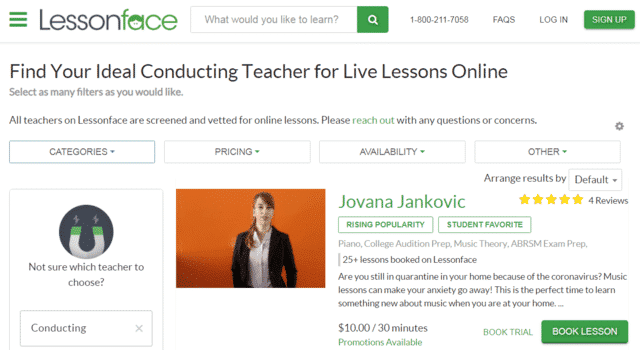 Lessonface Learn Music Conducting Lessons Online