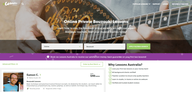 lessonsaustralia learn bouzouki lessons online