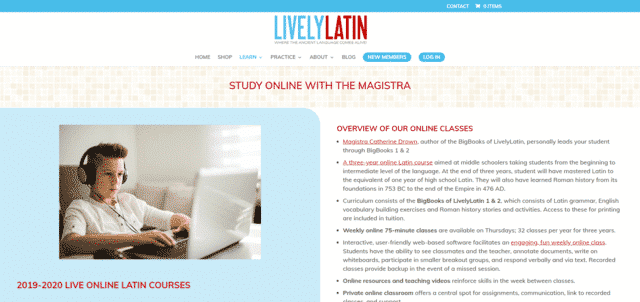 livelylatin learn latin lessons online