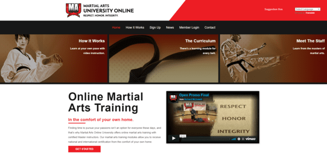 martialartsonlineuniversity learn martial arts lessons online