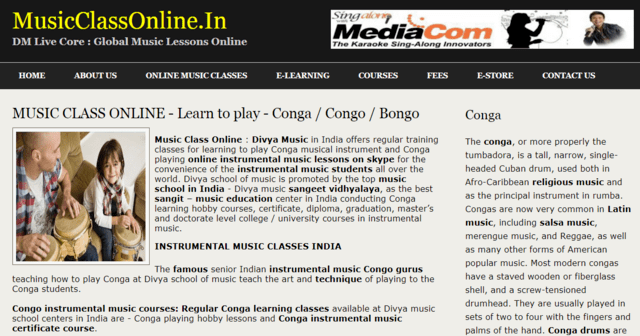 Musicclassonline Learn Conga Lessons Online