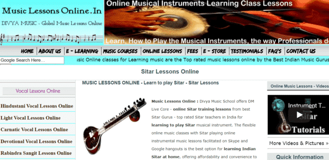 Musiclessonsonline Learn Sitar Lessons Online