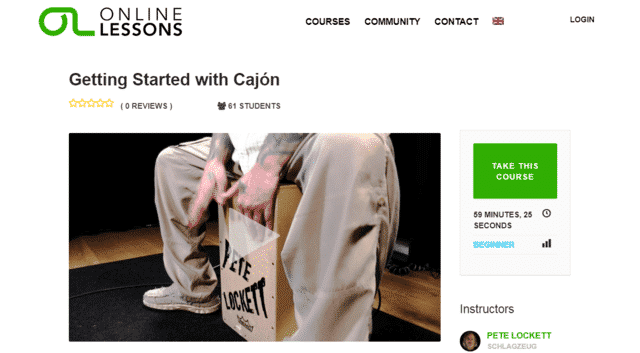 Onlinelessons Learn Cajon Lessons Online