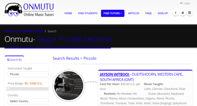 onmutu learn piccolo lessons online