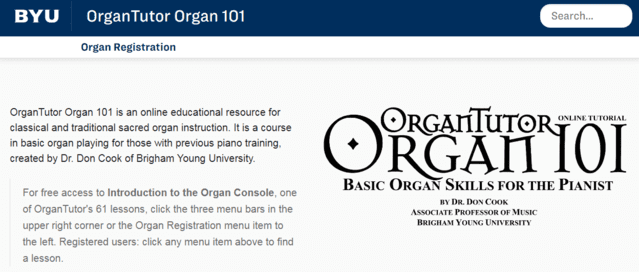 Organtutor Learn Organ Lessons Online