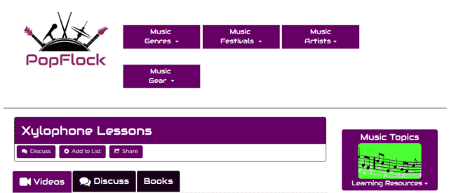 popflock learn xylophone lessons online